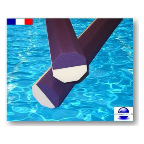 Frites piscine 1.00 m octogonales bi-couleurs qualité Made in France.